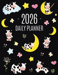 bokomslag Cow Planner 2026: Cute 2026 Daily Organizer: January-December (12 Months) Pretty Farm Animal Scheduler With Calves, Moon & Hearts
