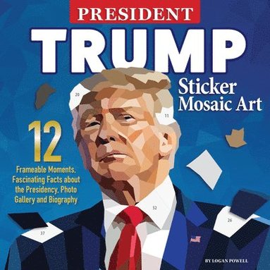 bokomslag President Trump Sticker Mosaic Art: 12 Frameable Moments, Fascinating Facts about the Presidency, Photo Gallery, and Biography