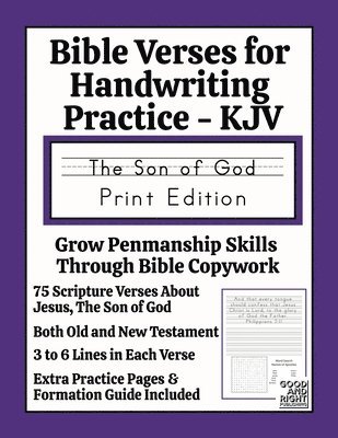 Bible Verses for Handwriting Practice - KJV