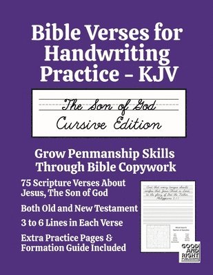 bokomslag Bible Verses for Handwriting Practice - KJV