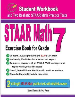 STAAR Math Exercise Book for Grade 7: Student Workbook and Two Realistic STAAR Math Tests 1