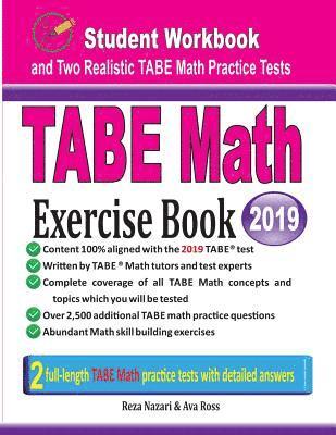 bokomslag TABE Math Exercise Book: Student Workbook and Two Realistic TABE Math Tests