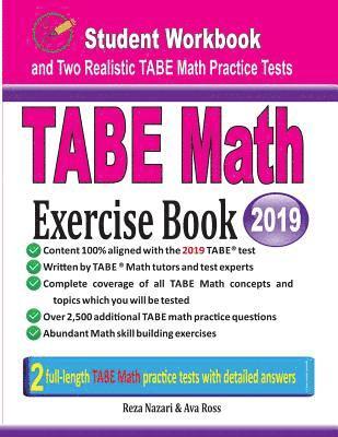 bokomslag TABE Math Exercise Book: Student Workbook and Two Realistic TABE Math Tests