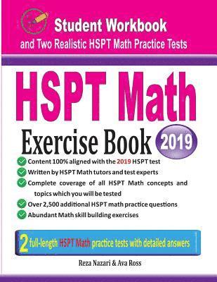 HSPT Math Exercise Book: Student Workbook and Two Realistic HSPT Math Tests 1