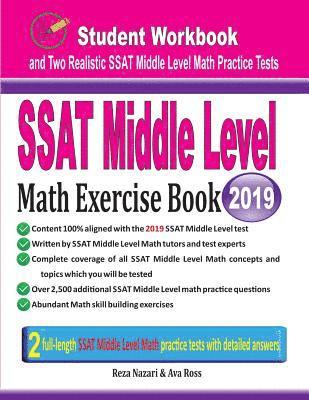 bokomslag SSAT Middle Level Math Exercise Book: Student Workbook and Two Realistic SSAT Middle Level Math Tests
