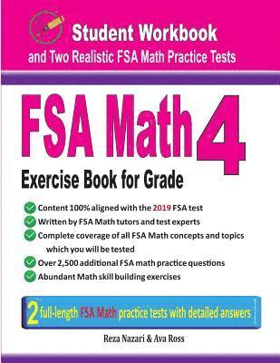 bokomslag FSA Math Exercise Book for Grade 4: Student Workbook and Two Realistic FSA Math Tests