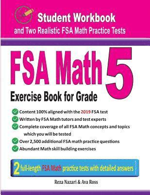 bokomslag FSA Math Exercise Book for Grade 5: Student Workbook and Two Realistic FSA Math Tests