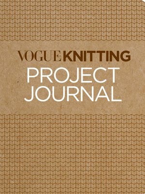 bokomslag Vogue  Knitting Project Journal