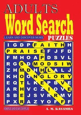 bokomslag ADULTS Word Search Puzzles