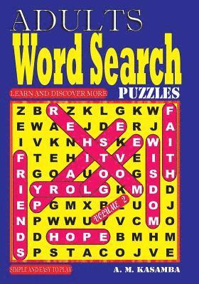 bokomslag ADULTS Word Search Puzzles