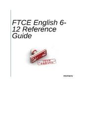 bokomslag FTCE English 6-12 Reference Guide