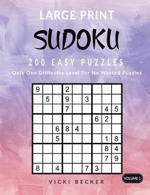 Large Print Sudoku 200 Easy Puzzles