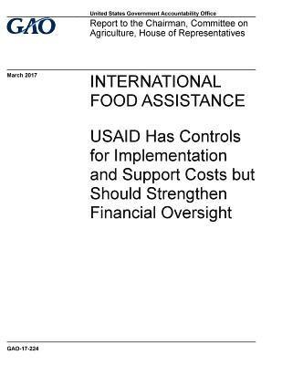 bokomslag International food assistance, USAID has controls for implementation and support costs but should strengthen financial oversight: report to the Chairm