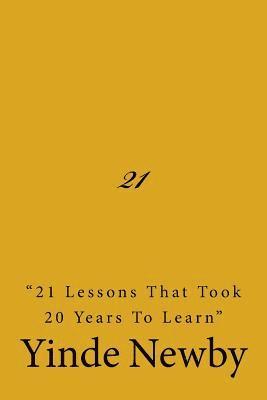 21 '21 lessons that took 20 years to learn' 1