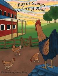 bokomslag Farm Scenes Coloring Book: Country Scenes, Barns, Farm Animals For Adults To Color