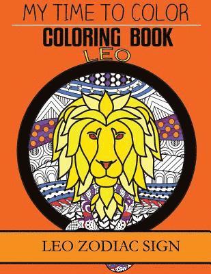 bokomslag Leo Zodiac Sign - Adult Coloring Book
