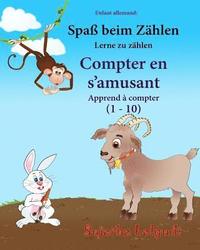 bokomslag Enfant allemand: Compter en s'amusant: Un livre d'images pour les enfants (Edition bilingue français-allemand), Animaux enfants (biling