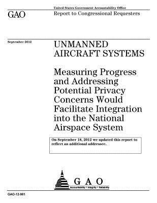 Unmanned aircraft systems: measuring progress and mitigating potential privacy concerns would facilitate integration into the National Airspace S 1