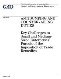 bokomslag Antidumping and countervailing duties: key challenges to small and medium-sized enterprises pursuit of the imposition of trade remedies: report to con