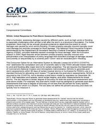 bokomslag Noaa: initial response to post-storm assessment requirements