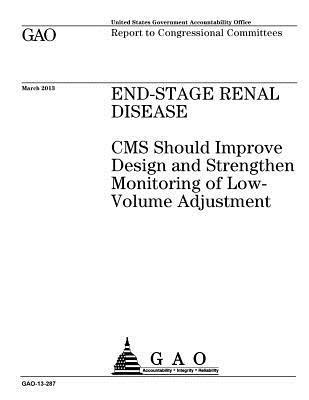 U. S. Government Accountability Office - End-stage renal disease: CMS should improve design and strengthen monitoring of low-volume adjustment: report to congressional committees., Häftad
