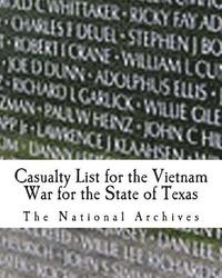 bokomslag Casualty List for the Vietnam War for the State of Texas