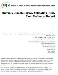 bokomslag Campus Climate Survey Validation Study Final Technical Report