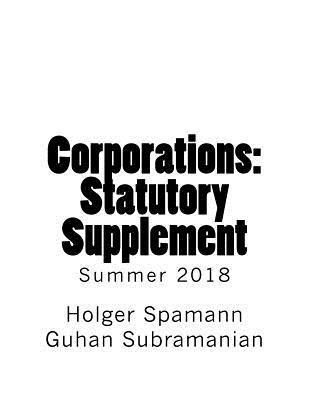 Corporations: Statutory Supplement 1