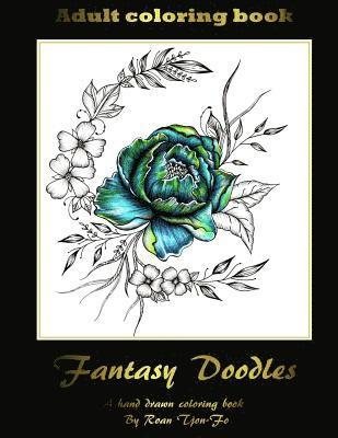 bokomslag Fantasy Doodles: Adult colouring book