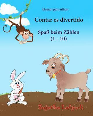 Aleman para ninos: Contar es divertido: Libro infantil ilustrado español-alemán (Edición bilingüe), bilingue aleman español, animales niñ 1