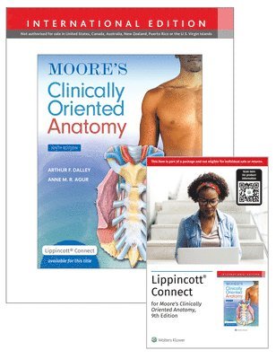 bokomslag Moore's Clinically Oriented Anatomy 9e Lippincott Connect International Edition Print Book and Digital Access Card Package