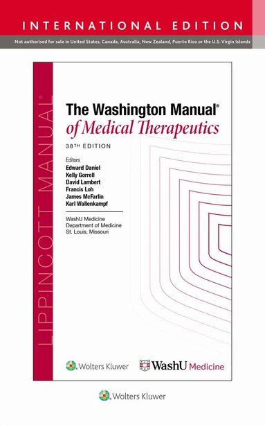 WASHINGTON UNIVERSITY, Washington University - Washington Manual of Medical Therapeutics, Häftad