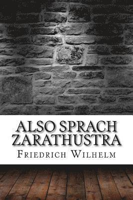 bokomslag Also Sprach Zarathustra