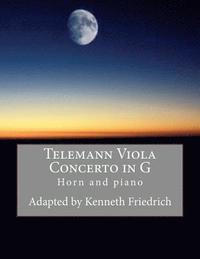 bokomslag Telemann Viola Concerto in G - horn version