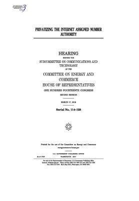 bokomslag Privatizing the Internet Assigned Number Authority: hearing before the Subcommittee on Communications and Technology of the Committee on Energy and Co