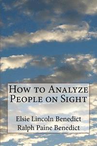 bokomslag How to Analyze People on Sight