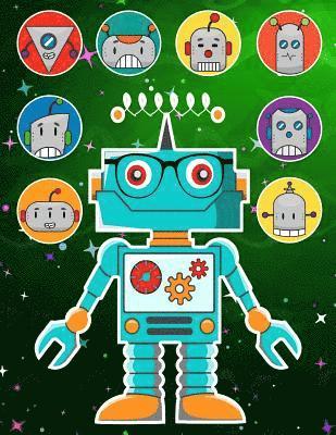 Fat Dog Journals - Robots Sticker Album 2 For Boys: 100 Plus Pages For PERMANENT Sticker Collection, Activity Book For Boys - 8.5 by 11, Häftad