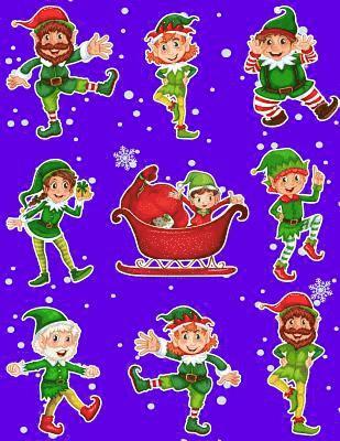 bokomslag Christmas Holiday Sticker Album Dancing Elves: 100 Plus Pages For PERMANENT Sticker Collection, Activity Book For Boys and Girls - 8.5 by 11