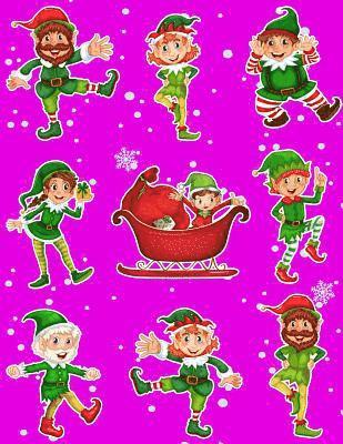 bokomslag Christmas Holiday Sticker Album Dancing Elves: 100 Plus Pages For PERMANENT Sticker Collection, Activity Book For Boys and Girls - 8.5 by 11