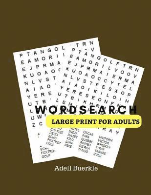 bokomslag Word Search Large Print For Adults: 50 Puzzles Games Large Print Word Find Solutions Easy Puzzles Books