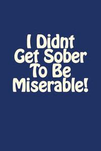 bokomslag I Didnt Get Sober To Be Miserable!