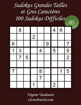 bokomslag Sudokus Grandes Tailles et Gros Caractères - Niveau Difficile - N°5: 100 Sudokus Difficiles - Grands Caractères: 36 points