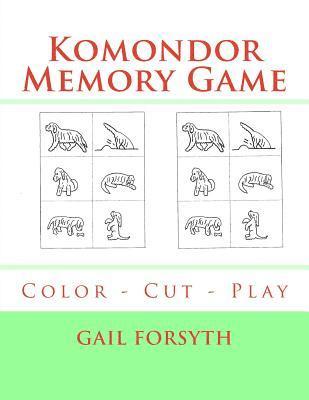 Komondor Memory Game: Color - Cut - Play 1