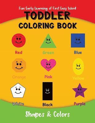 bokomslag Toddler Coloring Book: Fun Early Learning of First Easy Words