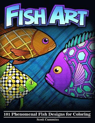 Fish Art: 101 Phenomenal Fish Designs for Coloring 1