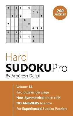 Arberesh Dalipi - Sudoku: Hard Sudoku Pro Book for Experienced Puzzlers (200 puzzles), Vol. 14, Häftad