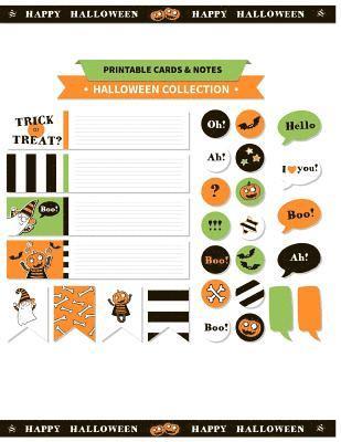 Printable cards and notes: Halloween Collection Printable and: Printable notes & Bookmarks 1