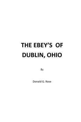 The Ebeys of Dublin, Ohio 1