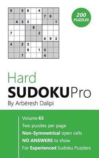 bokomslag Hard Sudoku Pro