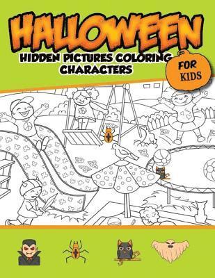 bokomslag Halloween Hidden Pictures Coloring Charaters For Kids: Hidden Pictures For Childrens